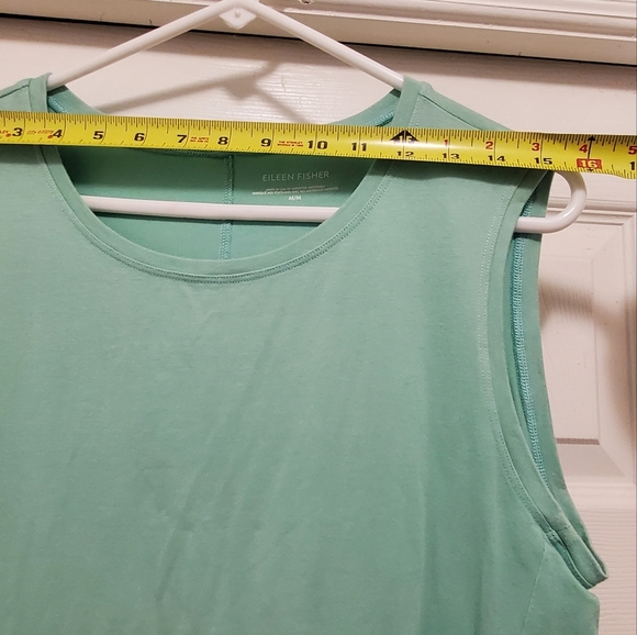 Eileen Fisher Cotton Stretch Jersey‎ Tank Dress Slim Fit, Knee Length sz M - Picture 3 of 9